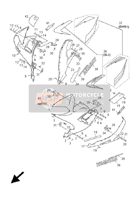 5WXF83380000, Decalco, Yamaha, 2